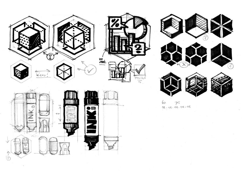 icoon ontwerp Work icons set schets 02