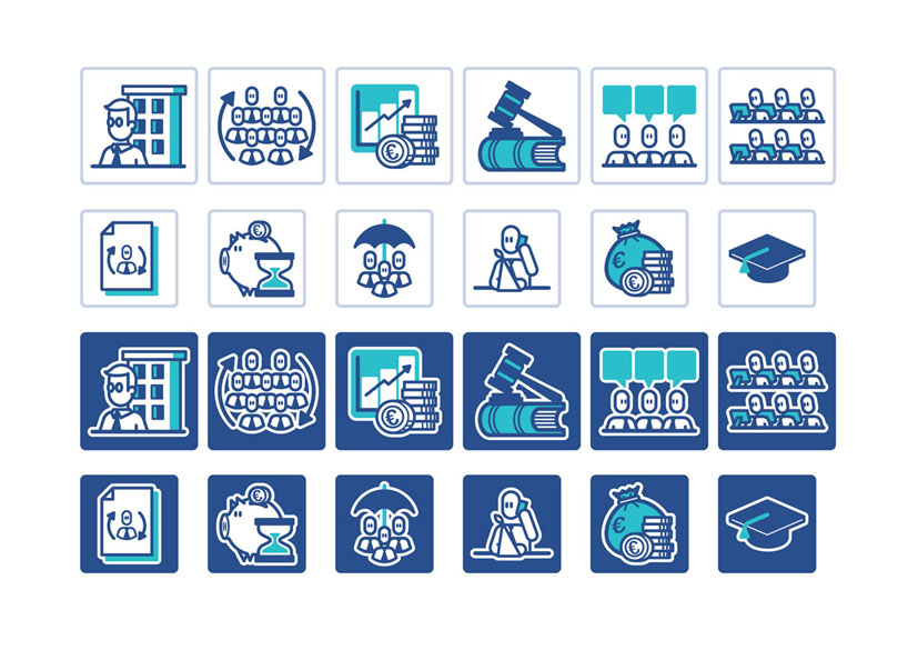 icoon ontwerp infographic 360scope icons