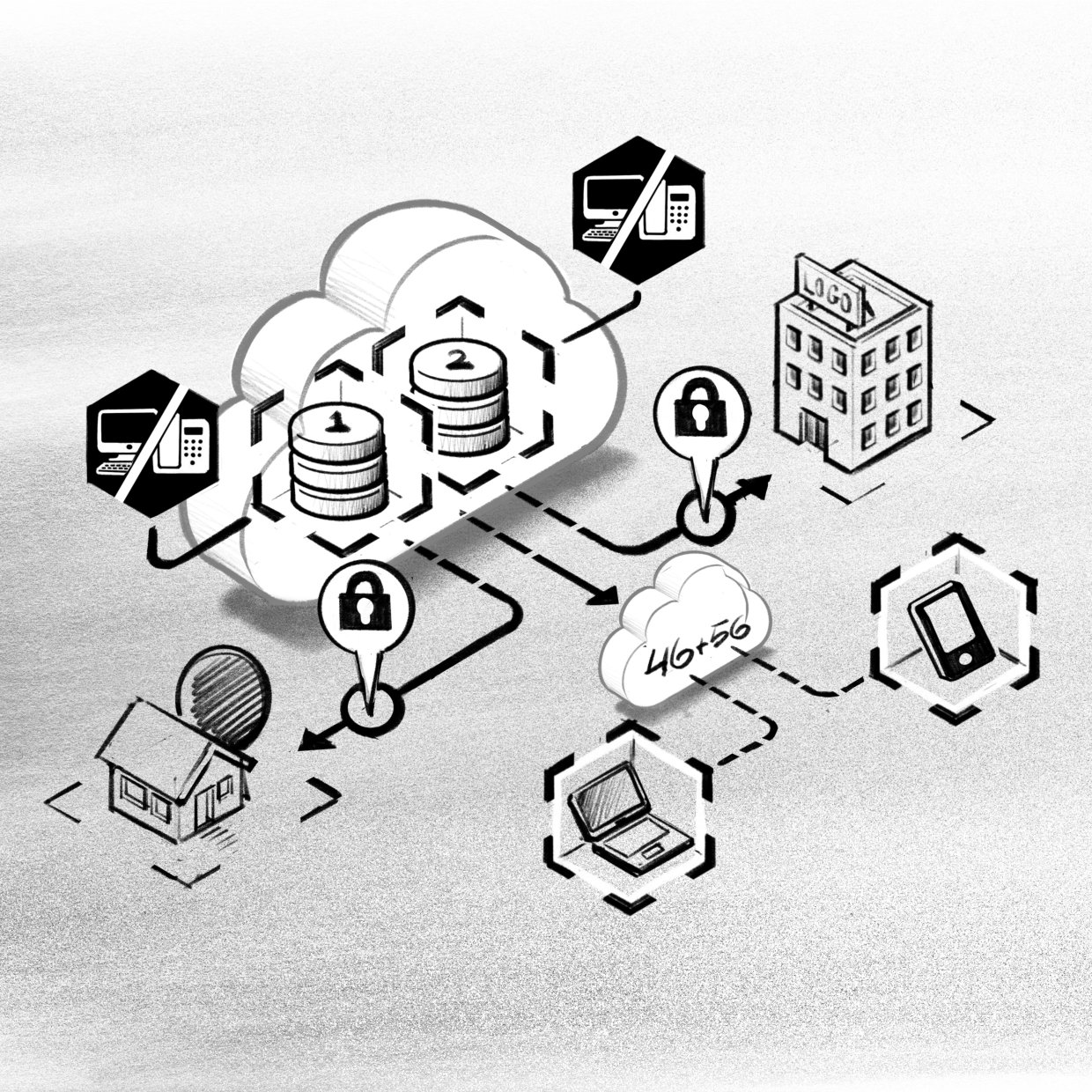 infographic Trends ICT cloud services hosting it ict cloud structuur schets